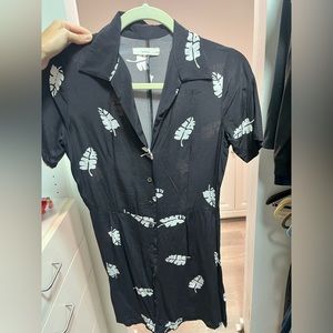 Super cute Capulet Palm Tree button down mini dress- XS- Worn Once- No Damages